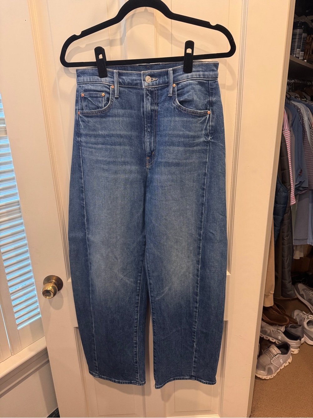 MOTHER Full Pipe Barrel Leg Jeans - Picture 1 of 4